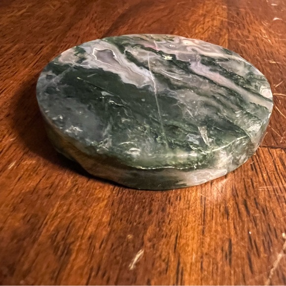 Moss Agate Coaster - Picture 10 of 17